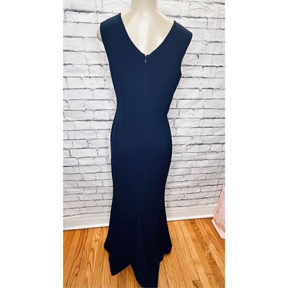 Dress the Population Womens Midnight Blue Sandra Mermaid Gown Size Large NWT - Picture 2 of 7